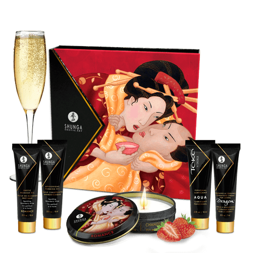 Shunga - Sparkling Strawberry Wine Set