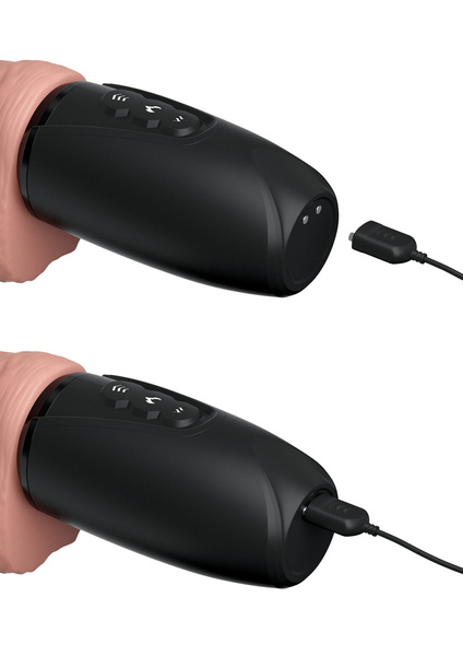 Wibrator z funkcją grzania i pchnięć Triple Threat King Cock Plus 