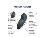 Stymulator łechtaczki Tap & Climax 2 grey Satisfyer