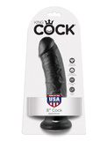 8' Cock Black Dildo Czarne 20Cm King Cock