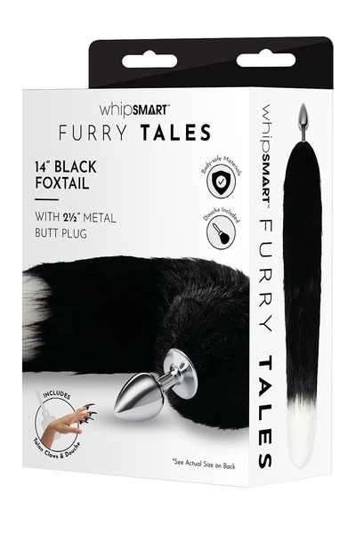  Whipsmart Metal Plug Black Indigo Fox Tail