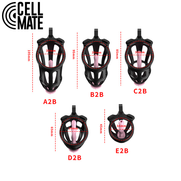 Centurion Chastity Cage Black Size 4 CELLMATE