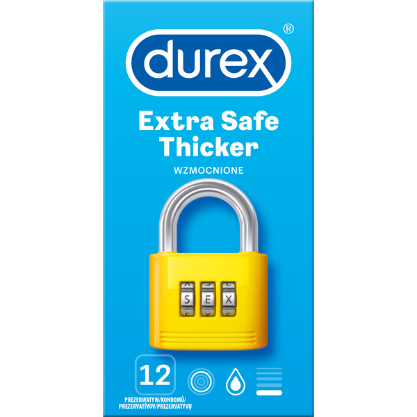 Durex Extra Safe Thicker 12 pcs