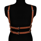 Leather harness  Salma brown