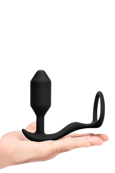 Korek analny Vibrating Snug & Tug M Black b-Vibe