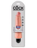 8' Vibrating Stiffy Flesh Realistyczny Wibrator Cielisty 20Cm King Cock