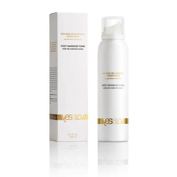 YesforLov Fizzy Massage Foam with indecent fragrance 150ml