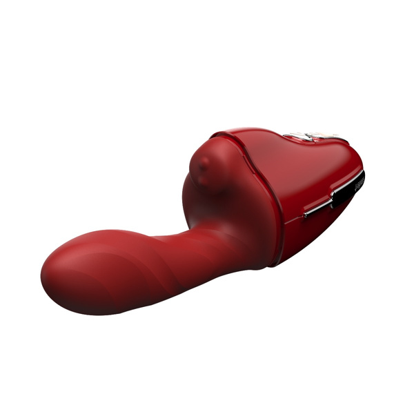 Qingnan No.9 Handheld Vibrating and Rotating Set Red