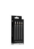 Teasing Wax Candles 4-Pack Black - Czarny Zestaw Świec Do Bdsm Ouch! by Shots