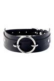 Obróżka O-Ring Front Collar Black/Silver Kinky Diva
