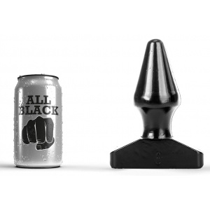 Anal plug AB77 Pop6 12 x 6cm All Black