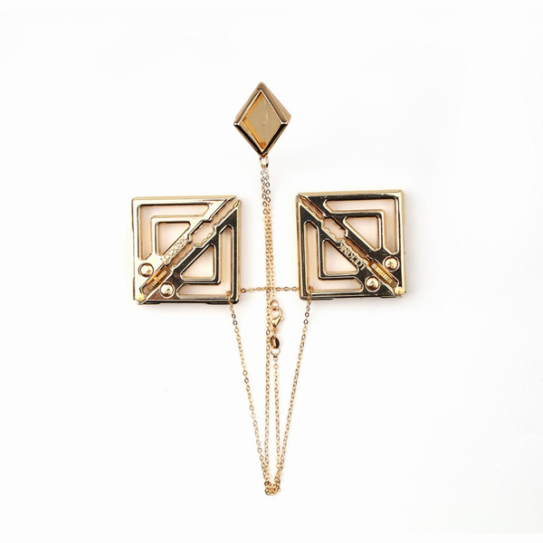 Zaciski Adjustable Nipple Clamps With Light Pendant Gold LOCKINK