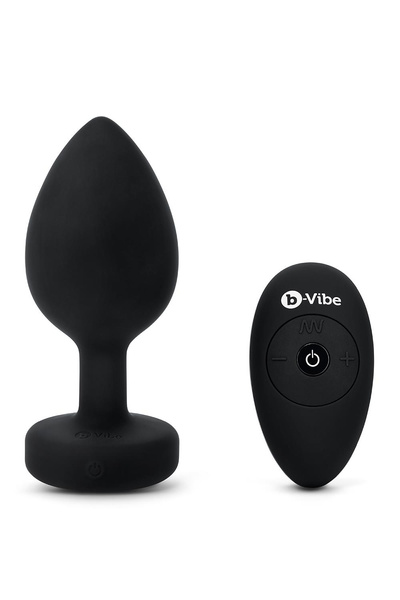 Vibrating Jewel Plug Xxl Black b-Vibe