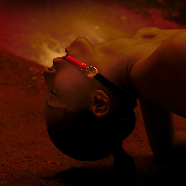 Niewidzialny Knebel Rozwieracz Upko Invisible Mouth Gag Black Straps UPKO