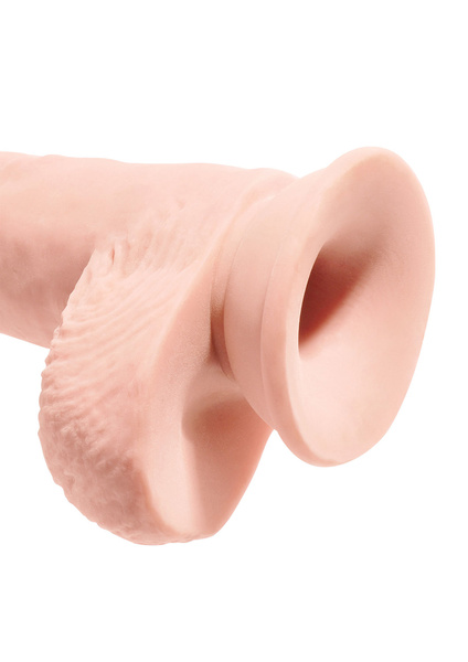 Realistyczne Dildo Z Przyssawką Triple Density Fat With Balls 10 Inch King Cock