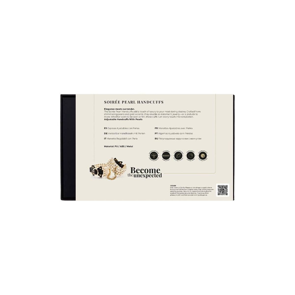 Kajdanki na nadgarstki BDSM Soirée Pearl Handcuffs Guilty Pleasure 