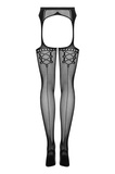 Garter Stockings S314 Czarne S/M/L Obsessive
