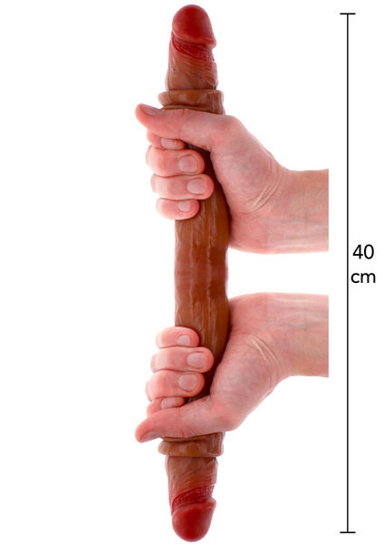 Podwójne Dildo Toyjoy Get Real Silicone Foreskin Double Dong 40Cm TOYJOY