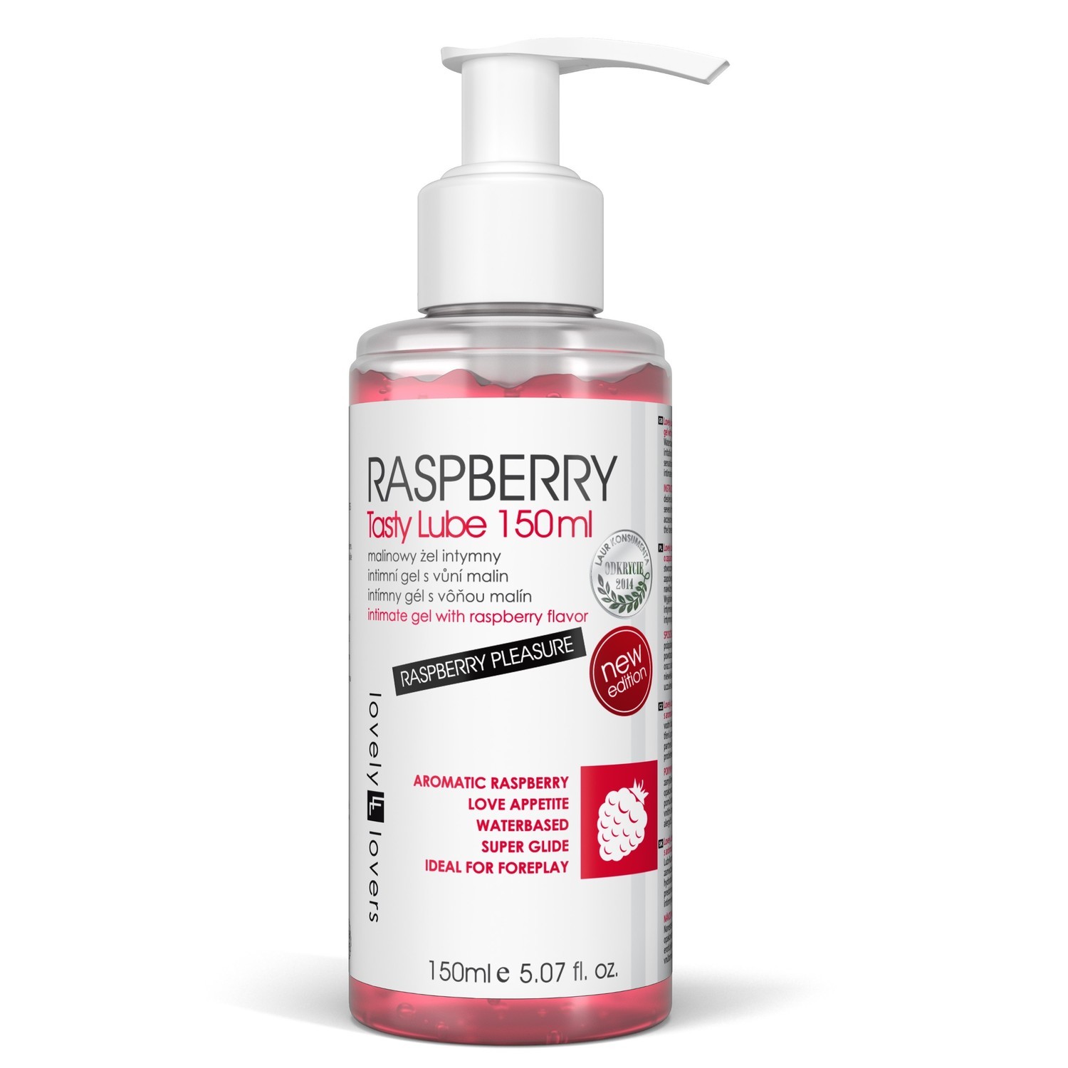 Lovely Lovers Raspberry Tasty Lube jedlý lubrikant 150 ml