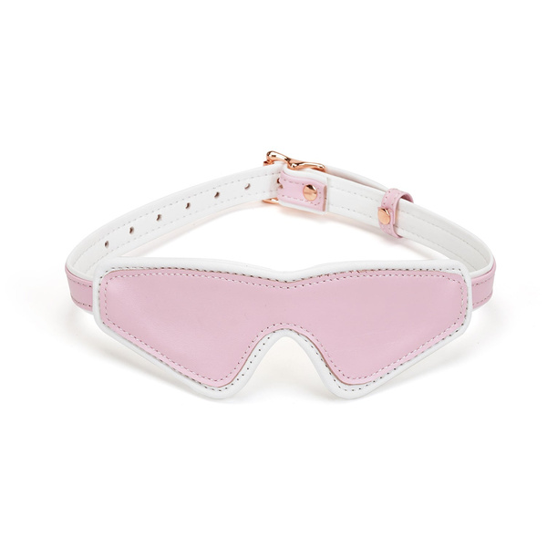 Liebe Seele White & Pink FairyGoat Leather Blindfold