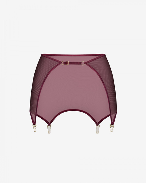 Pas Do Pończoch Gwen Burgundy Xs/S Promees