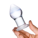 Glas - Amethyst Rain Glass Butt Plug