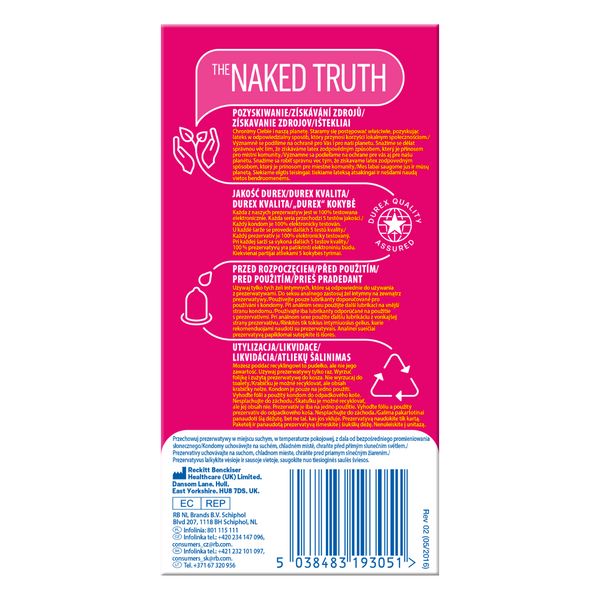 Condoms Durex Pleasuremax A12