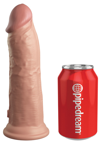 Miękki Silikonowy Wibrator Z Twardszym Rdzeniem 8 Inch Dual Density Vibe Cock Light King Cock