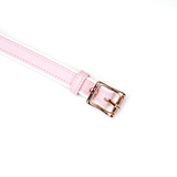 Maska White & Pink Fairygoat Leather Blindfold Liebe Seele