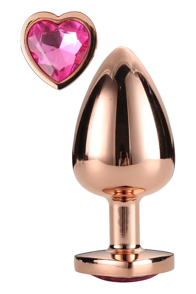 DREAMTOYS GLEAMING LOVE ROSE GOLD PLUG LARGE
