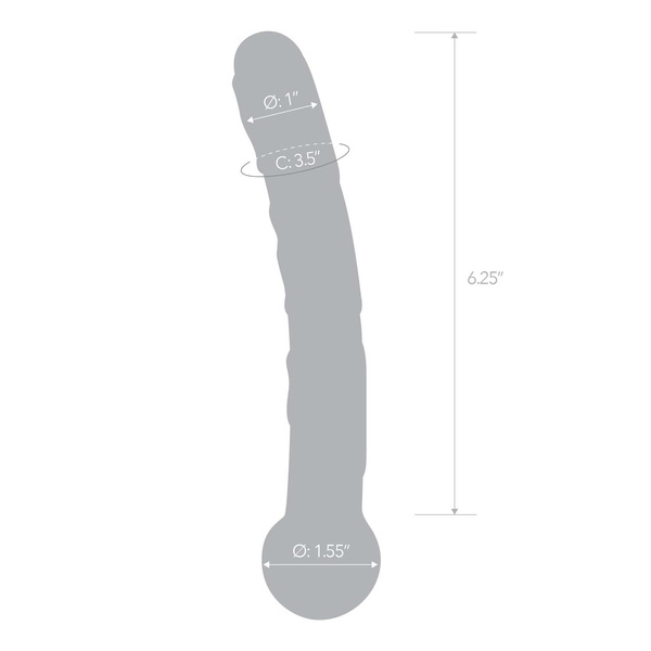 Glas - Orange Tickler Glass Dildo