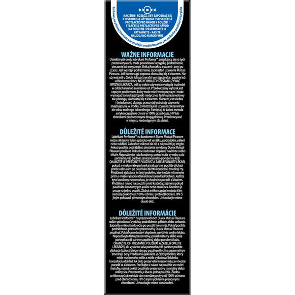 Prezerwatywy Lateksowe Ze Środkiem Opóźniającym Wytrysk Mutual Pleasure 10Szt. Durex