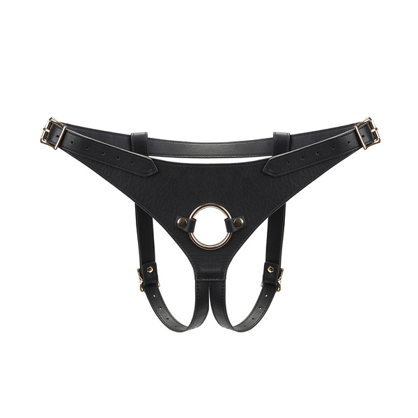 Liebe Seele Dark Secret Deluxe Leather Strap On Harness