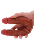 Podwójne Dildo Toyjoy Get Real Silicone Foreskin Double Dong 40Cm TOYJOY