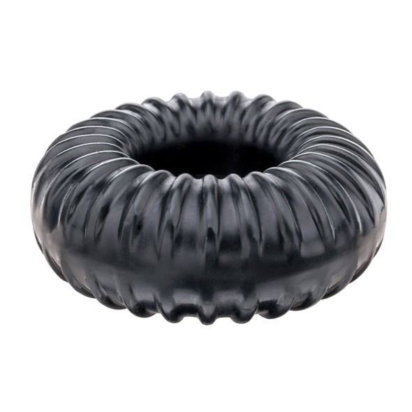 Pierścień Erekcyjny Ribbed Ring Black Perfect Fit