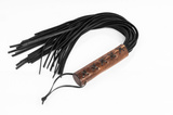 Large brown lace-up flogger Primal Bond Whips