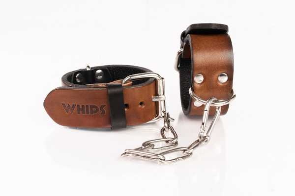 Brown Narrow Cuffs Size L Primal Bond Whips