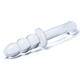 Dwustronne Szklane Dildo Ribbed G-Spot S Dildo Glas