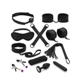 Zetaw Black Lace And Neoprene 11Pcs Bondage Kit Liebe Seele