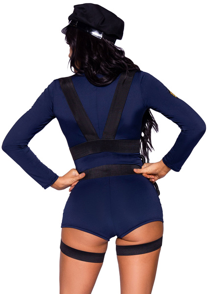 Leg Avenue policewoman costume Flirty Cop Romper XS