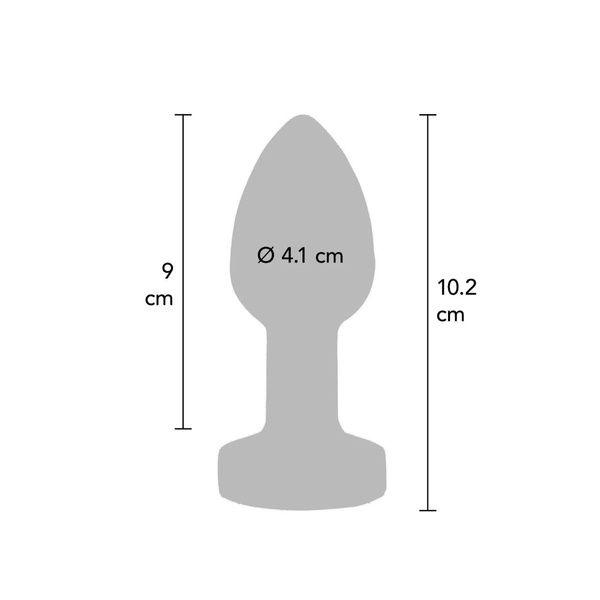 Wibrujący korek analny The Glider Vibrating Plug Large Toy Joy