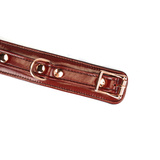 Kajdanki Wine Red Narrow Wrist Cuffs Liebe Seele