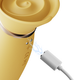 Multifunctional Vibrator Rose Thruster Lemon Yellow Zalo