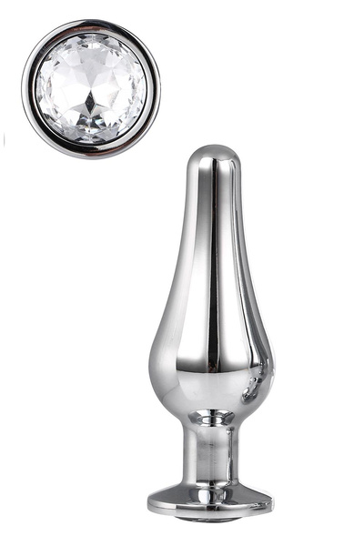 DREAMTOYS ANAL PLUG GLEAMING LOVE SILVER PLEASURE PLUG S
