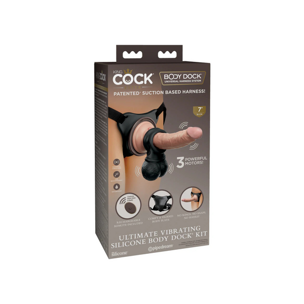 Zestaw King Cock Ultimate Vibrating Body Dock Kit Pipedream