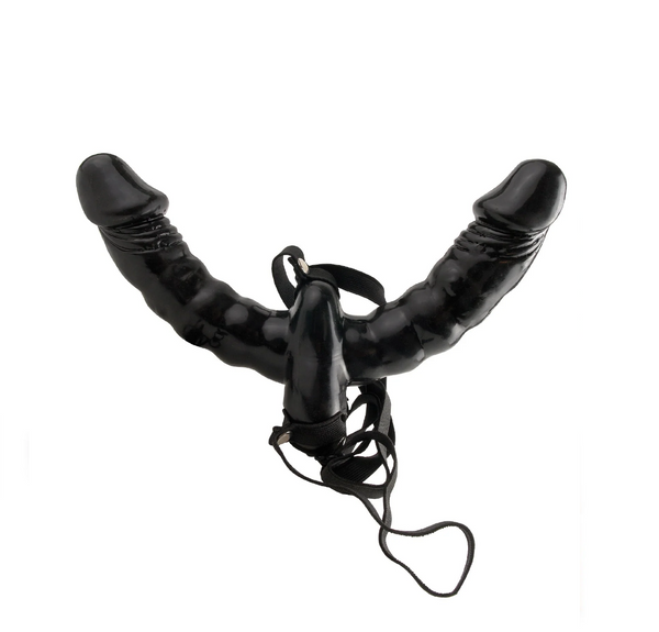 Uprząż Fetish Fantasy Vibrating Double Delight Strap-On Pipedream