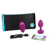 Korek Analny Vibrating Jewel Plug S/M Fuchsia b-Vibe