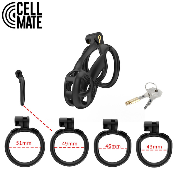 Pas cnoty Guardian Chastity Cage Black Size 2 CELLMATE