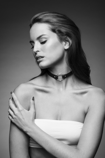 Obróżka Maze Single Choker Black Bijoux Indiscrets