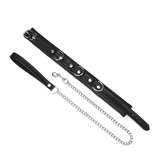 Obróżka Ze Smyczą Black Bond Collar With Leash Liebe Seele